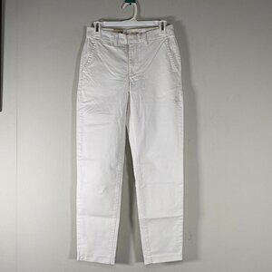 Levi's Premium Essential Chino Pants Women's 25 Mid Rise White Casual NWT
